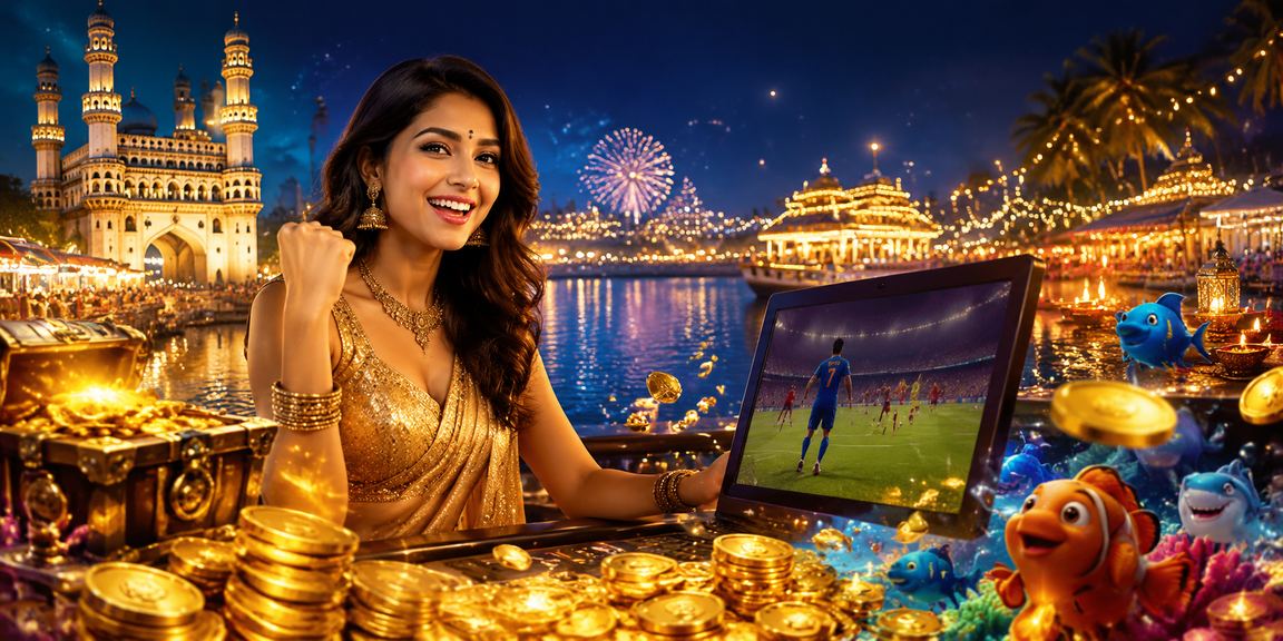 Hyderabad Charminar with festival themed gaming